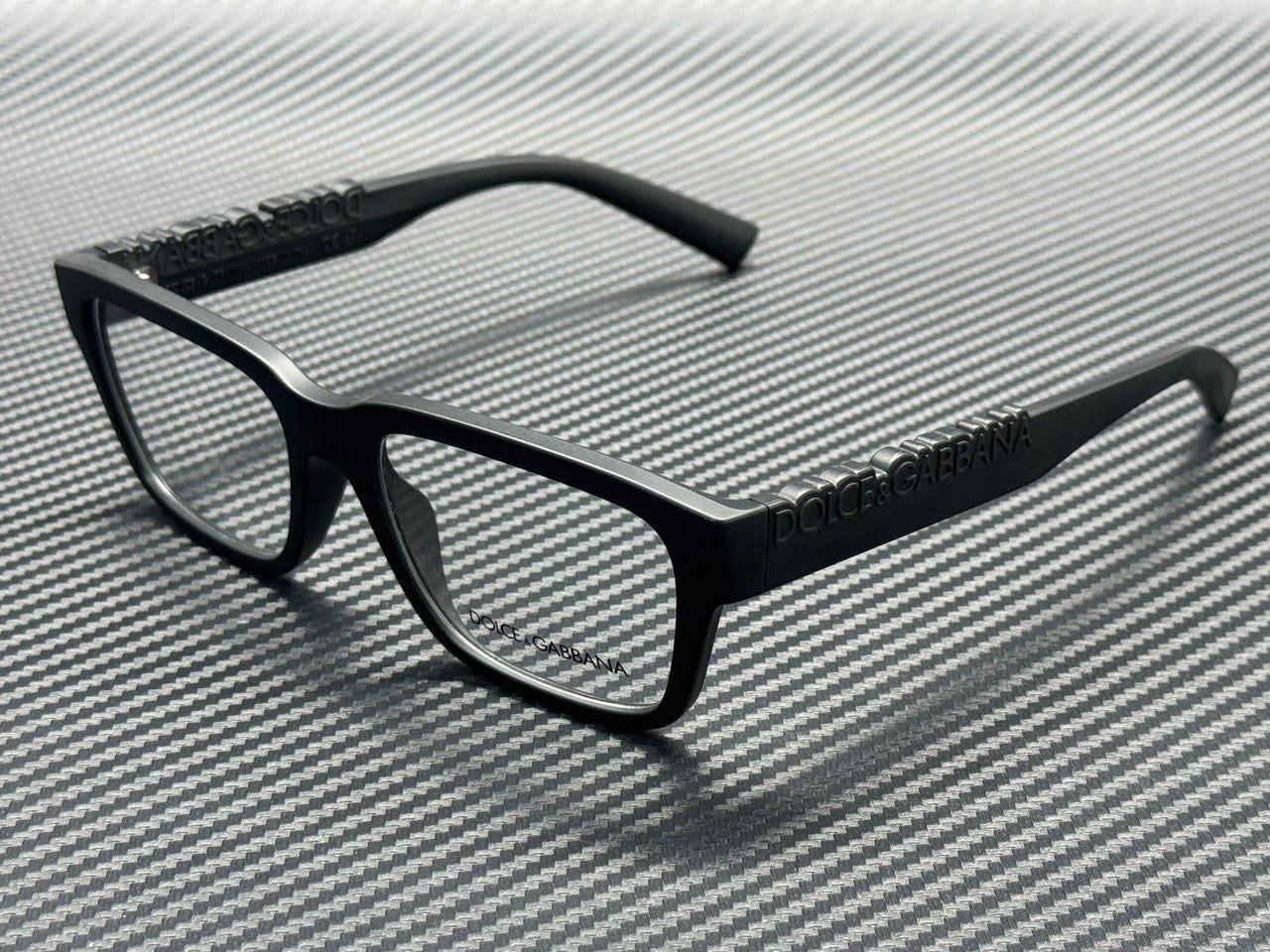 DOLCE & GABBANA DG5112 2525 Matte Black Unisex 55 mm Eyeglasses
