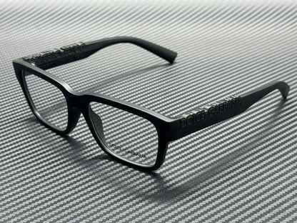 DOLCE & GABBANA DG5112 2525 Matte Black Unisex 55 mm Eyeglasses
