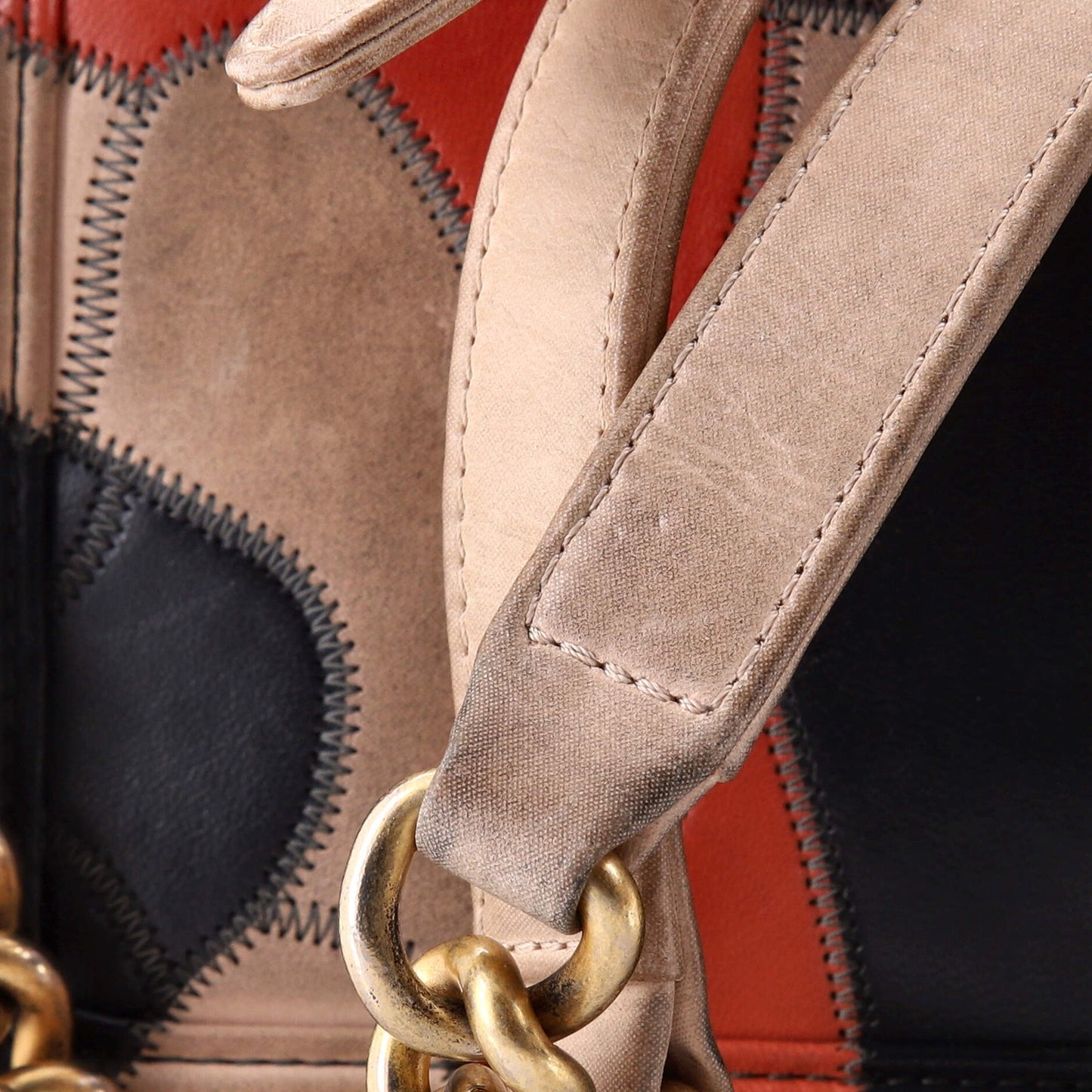 Chanel Boy Flap Bag Camellia Lambskin And Suede Patchwork Small