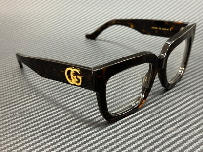 Gucci Gg1549O 002 Brown Havana Women'S Medium 52 Mm Eyeglasses