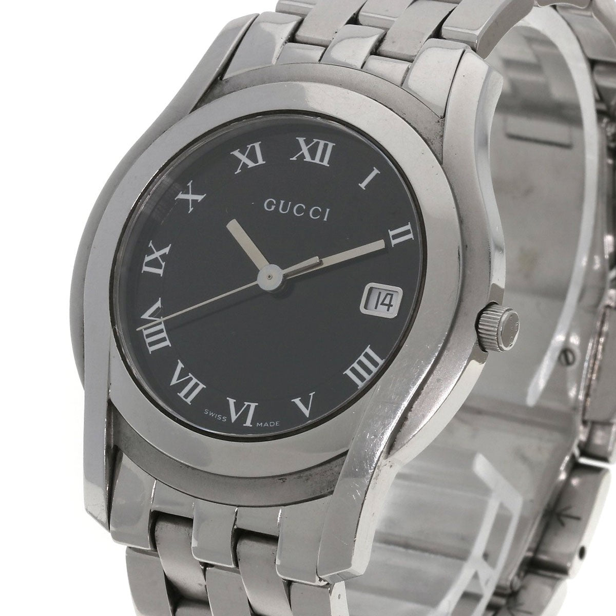 Gucci Round Face Watches 5500M Stainless Steel/Stainless Steel