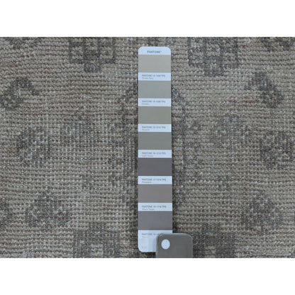 5'1"X7'4" Vintage Distressed Farsian Qashqairaz Hand Knotted Bohemian Rug