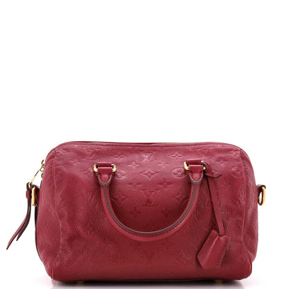 Louis Vuitton Speedy Bandouliere Bag Monogram Empreinte Leather 25