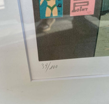 Fanch Ledan (France 1949) - Moulin Rouge Original Lithograph Signed Framed