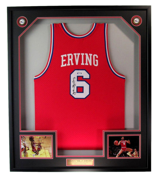 Julius Erving Hof Signed Basketball Jersey 76Ers