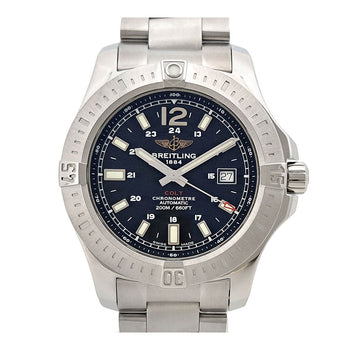 Breitling Colt Automatic Date A17388 Black Men'S Used Watch #6142
