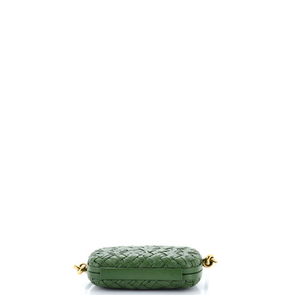 Bottega Veneta Knot Minaudiere On Strap Intrecciato Leather