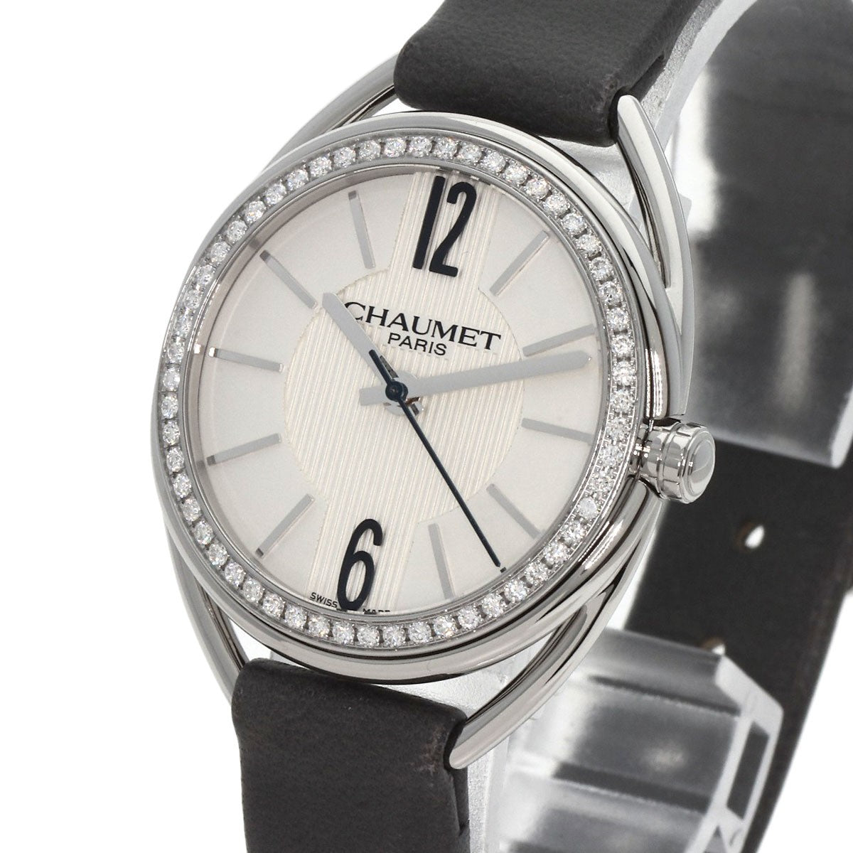 Chaumet Lian Diamond Bezel Watches W23211-01A Stainless Steel/Leather