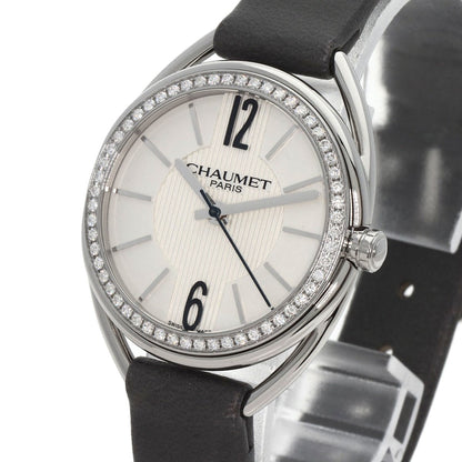 Chaumet Lian Diamond Bezel Watches W23211-01A Stainless Steel/Leather