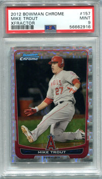 Mike Trout 2012 Bowman Chrome Xfractor #157 Psa