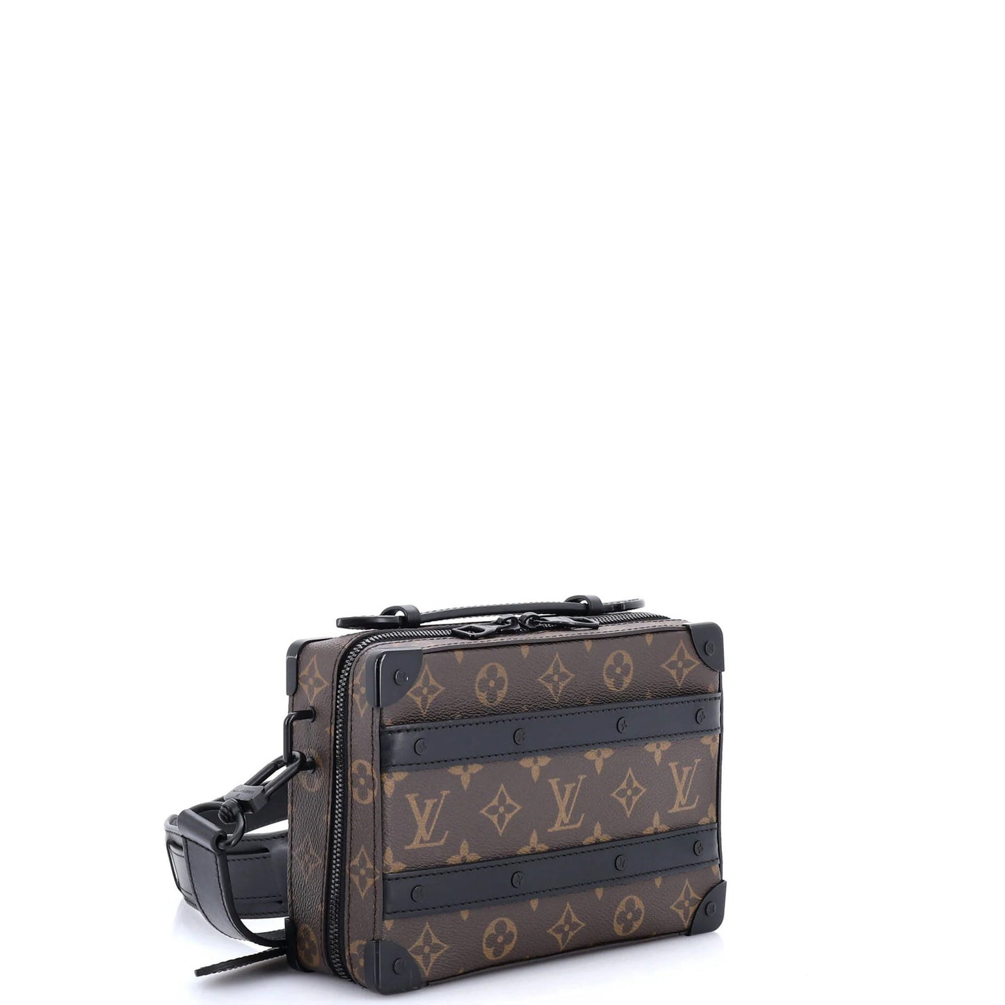 Louis Vuitton Handle Soft Trunk Bag Macassar Monogram Canvas