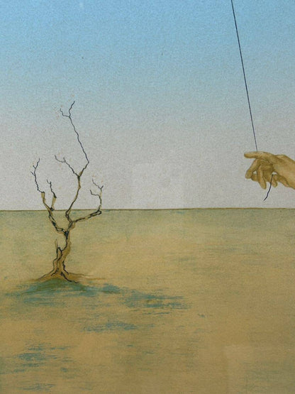 Avon Campana Lithograph Spring Girl With Balloon Framed Signed Numbered