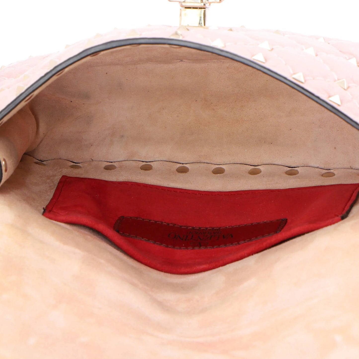 Valentino Garavani Rockstud Spike Flap Bag Quilted Leather Small