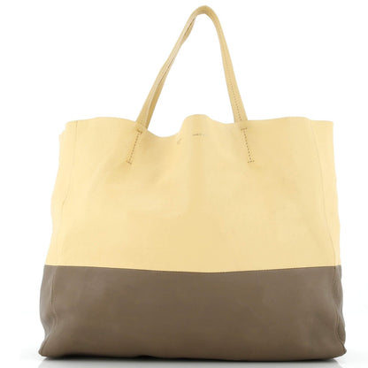 Celine Horizontal Bi-Cabas Tote Leather Large