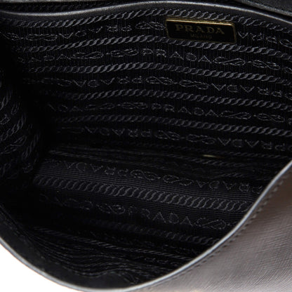 Prada Envelope Flap Chain Shoulder Bag Saffiano Leather Small