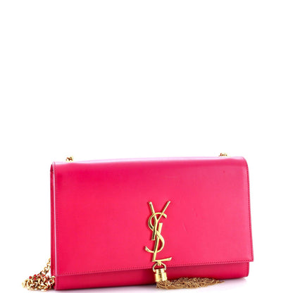 Saint Laurent Classic Monogram Tassel Crossbody Bag Leather Medium