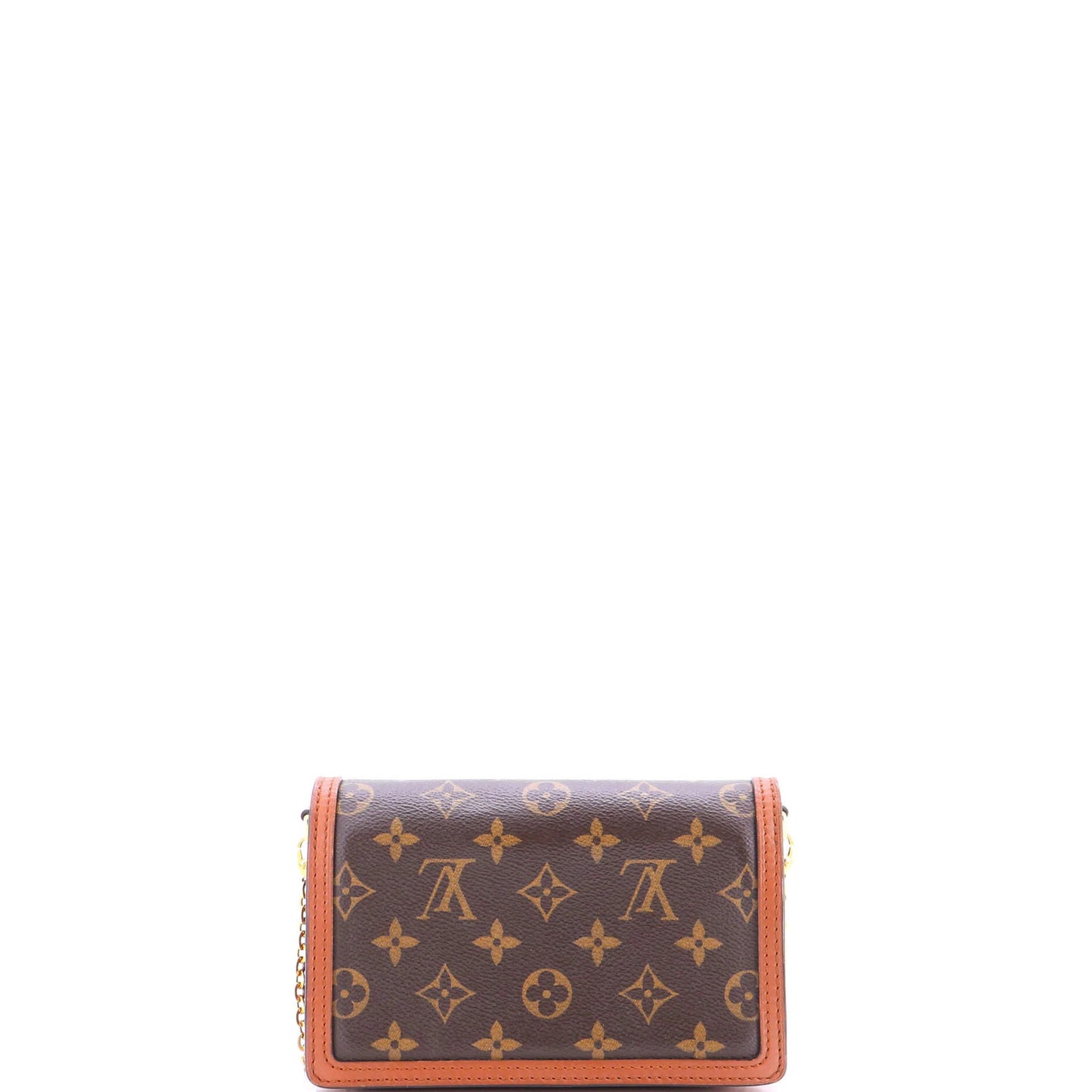 Louis Vuitton Dauphine Chain Wallet Reverse Monogram Canvas