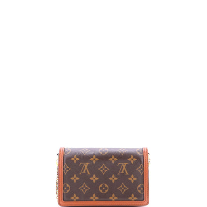 Louis Vuitton Dauphine Chain Wallet Reverse Monogram Canvas