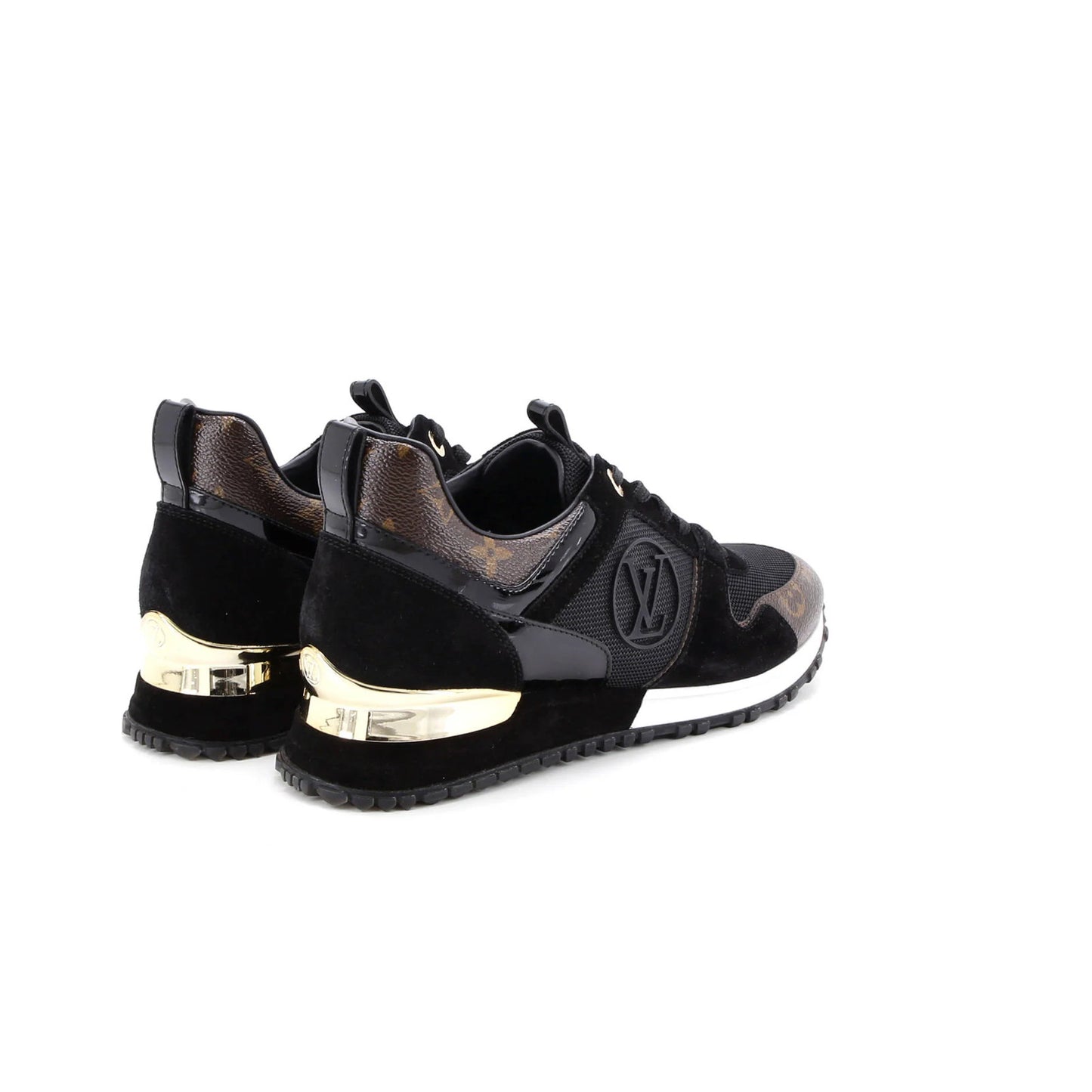 Louis Vuitton Women'S Run Away Sneakers Mesh With Monogram Canvas And Suede