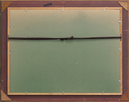 France Louis Rovira Original Oil Painting P20 Port Scene Harbor Boats Signed