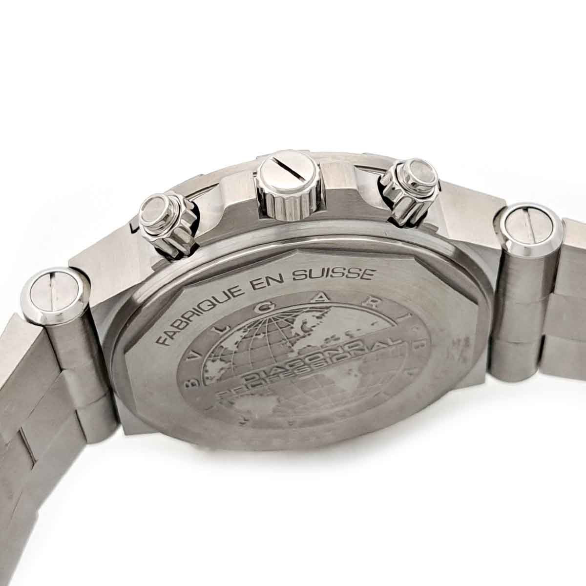 Bvlgari Diagono Professional Gmt Dp42Sgmt Gray Men'S Used Watch #61130