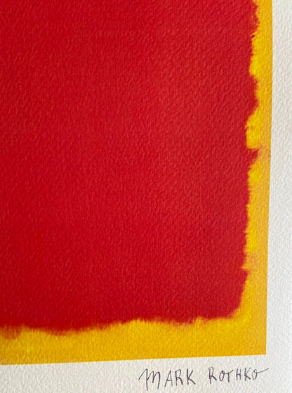 Mark Rothko Lithograph Coa Signed Op Numbered Stamped Collection