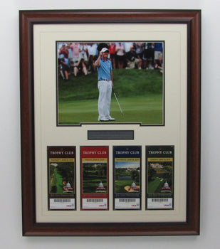 Rory Mcilroy 2011 Us Open 1St Major Win Unsigned Framed Ticket Collage 135053