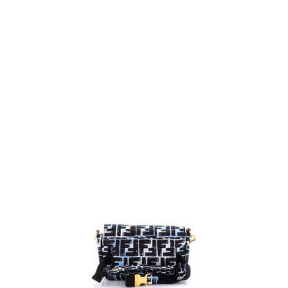 Fendi Baguette Convertible Belt Bag Printed Nylon Mini