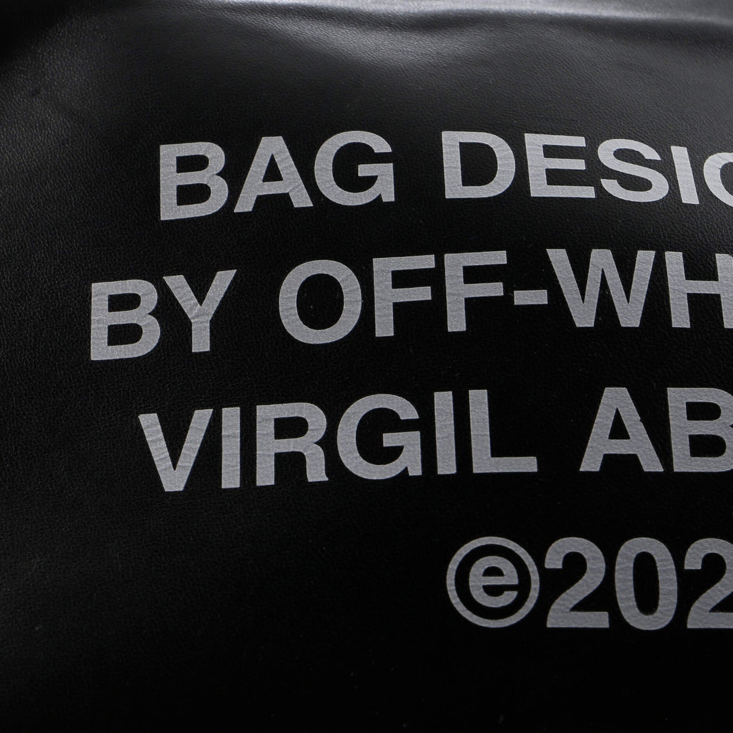 Off White Block Pouch Shoulder Bag Printed Leather