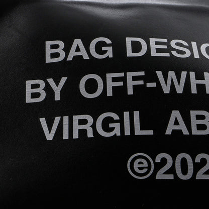 Off White Block Pouch Shoulder Bag Printed Leather