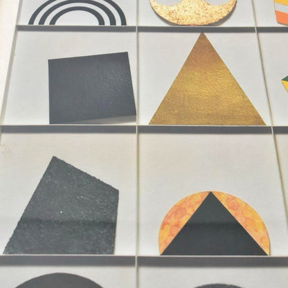 Lucio Del Pezzo Screenprint Geometric Abstract 1970S-80S Italian Pop Art Large