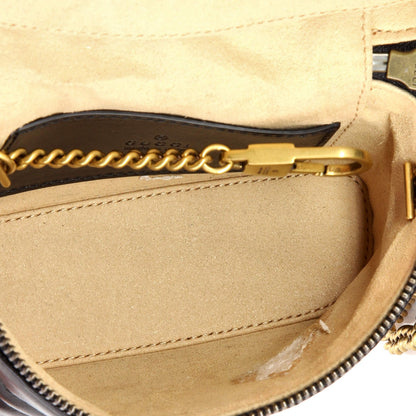 Mini Gucci GG Marmont Top Handle Vanity Chain Bag Matelasse Leather