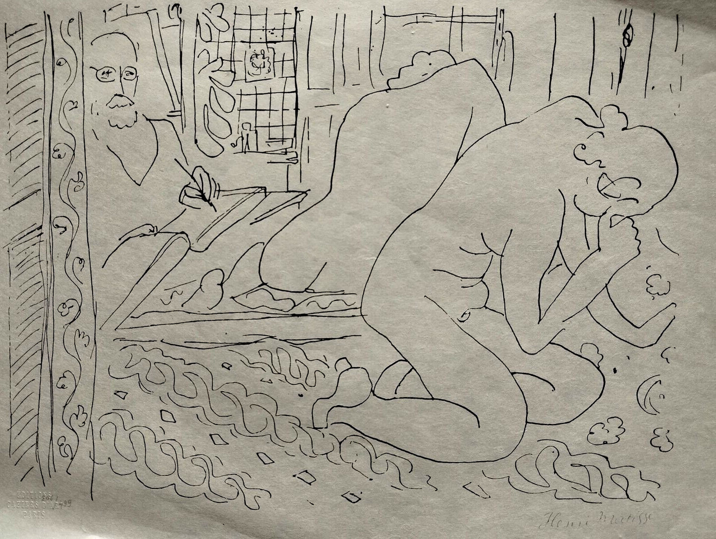 Henri Matisse Lithograph 1960 Coa Signed By Hand Numbered By Hand Collection