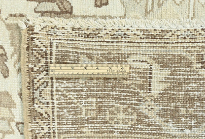 Hand-Knotted Vintage Floral Distressed Oriental