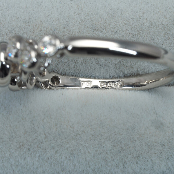 Kashikey Ring Bezel Diamond 0.30Ct/0.20Ct Us6.5 900 Platinum