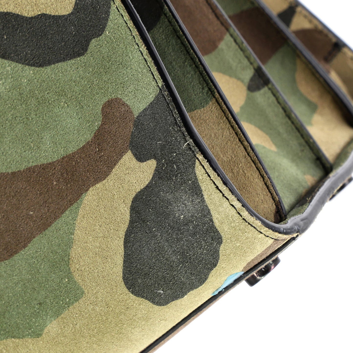 Saint Laurent Sac De Jour Nm Bag Printed Suede And Leather Large