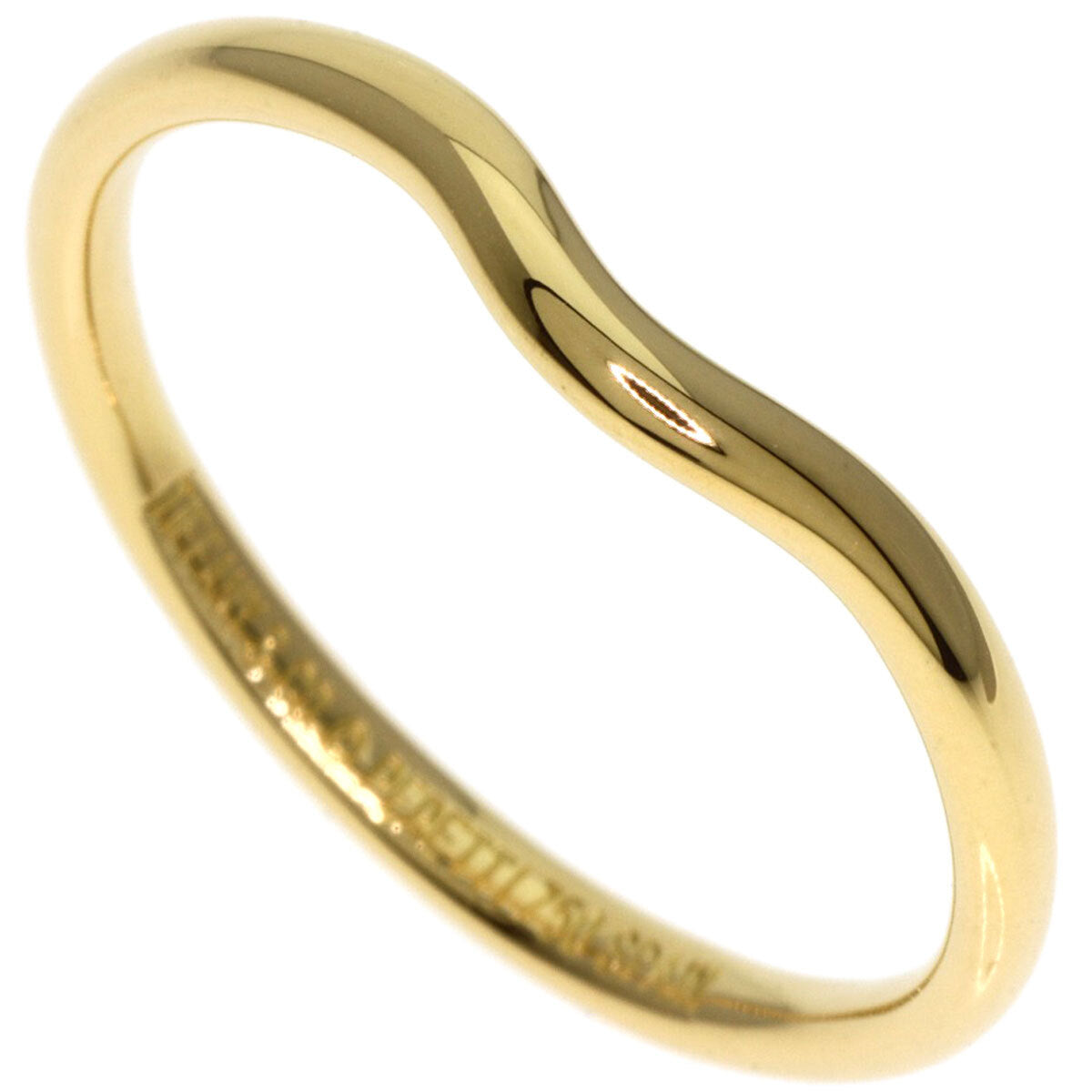 Tiffany&Co.   Ring Curved Band K18 Yellow Gold