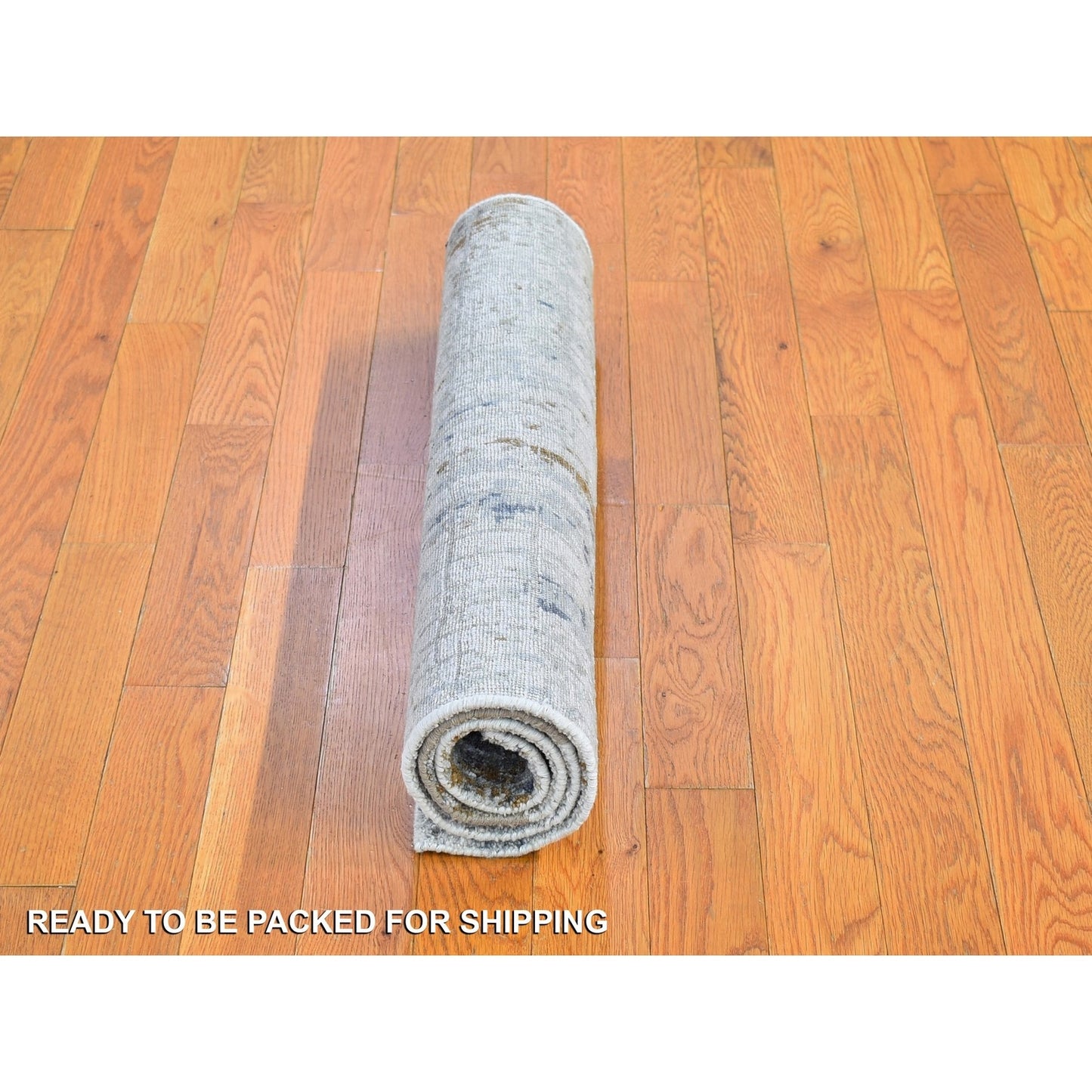 2'6"X4'1" Wool Denser Weave Hand Knotted Abstract Design Rug