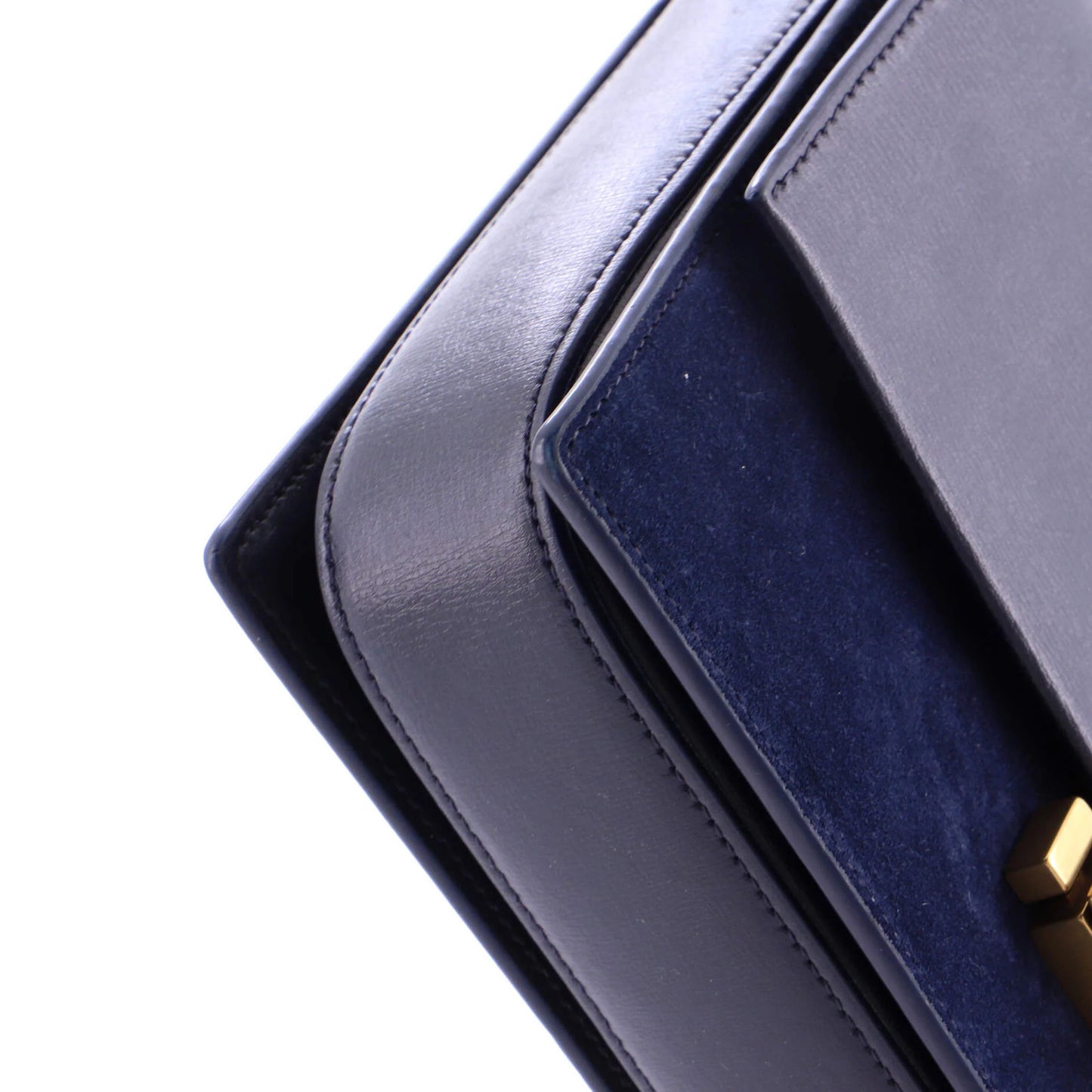 Saint Laurent Bellechasse Shoulder Bag Suede And Leather Medium