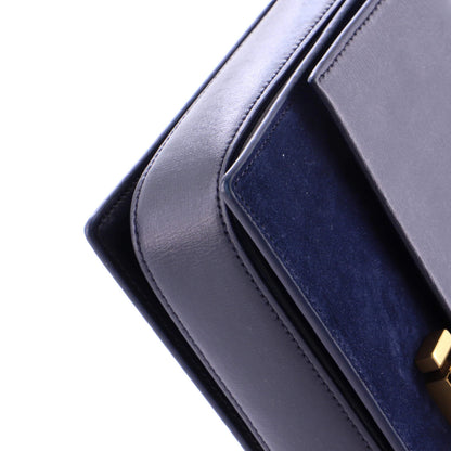 Saint Laurent Bellechasse Shoulder Bag Suede And Leather Medium