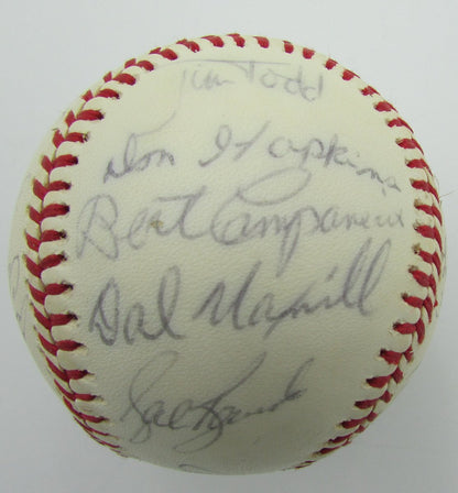 1975 Oakland A'S Team Signed By 26 Oal Baseball Dark Williams Hof 149804