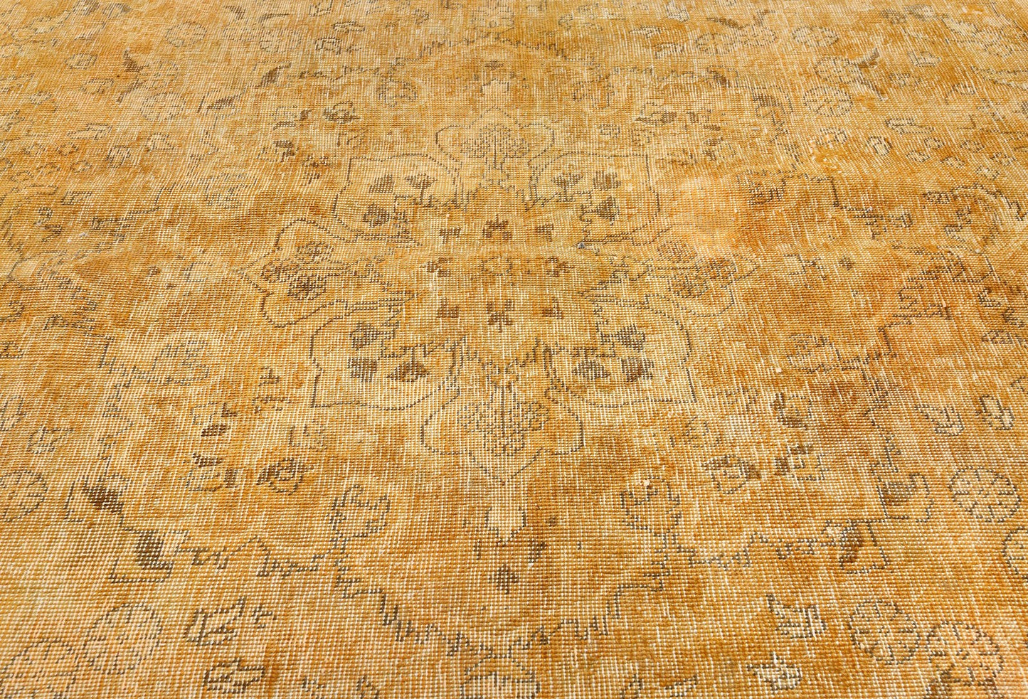 Antique Distressed Floral Vintage Oriental Rug Classic Farmhouse Carpet 6'4X9 ft