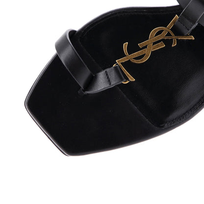 Saint Laurent Women'S Cassandra Flat Sandals Leather