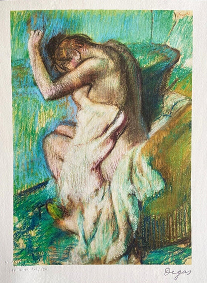 Edgar Degas Lithograph Coa Signed Op Numbered Stamp