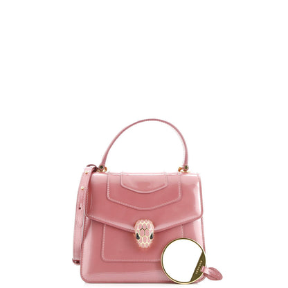 Bvlgari Serpenti Top Handle Bag Patent Small