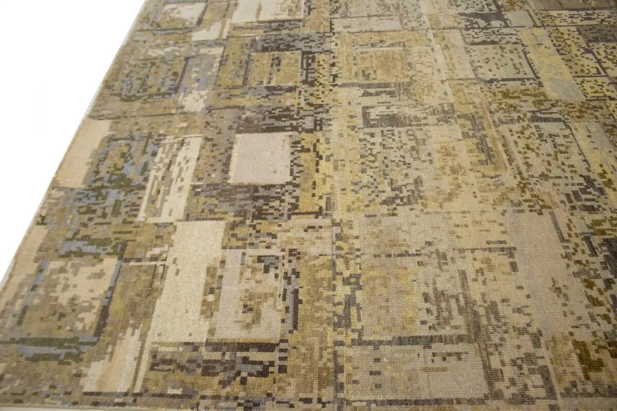 Contemporary Modern Rug Abstract Design Living &