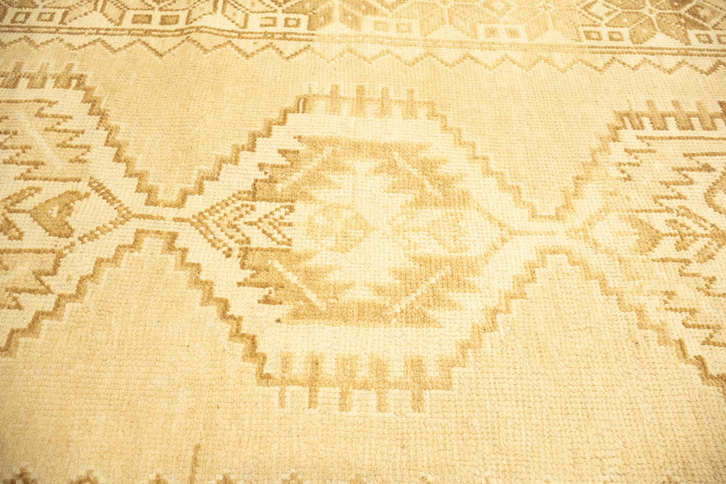 Handmade tribal rug kitchen carpet semi antique muted oriental runner 3x10 ft