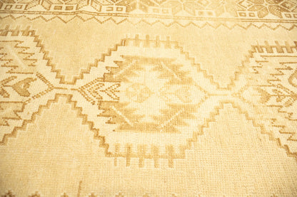 Handmade tribal rug kitchen carpet semi antique muted oriental runner 3x10 ft