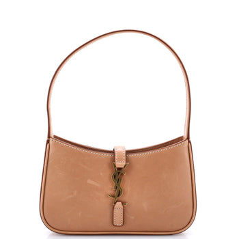 Saint Laurent Le 5 A 7 Hobo Leather Mini