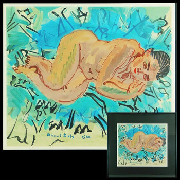 Raoul Dufy Nu Couche 1969 Lithograph On Arches
